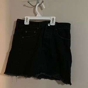 American Eagle Black Jean Skirt